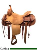 HR Hud Roberts ranch cutter saddle 16 or 17 inch 318