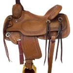 HR Hud Roberts ranch saddle working 15 to 17 inch 764H