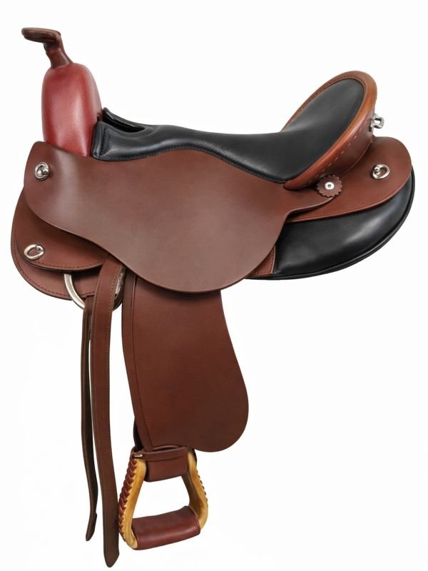 s1-dp-saddlery-quantum-short-and-light-western-saddle-1216-5471-9 DP Saddlery trail saddle Quantum Short & Light S1 1216-5471 - Image 1