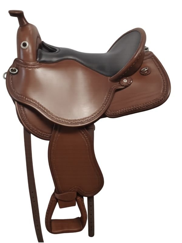 s1-dp-saddlery-quantum-short-and-light-western-saddle-1216-7649-9 DP Saddlery trail saddle Quantum Short & Light S1 1216-7649 - Image 1