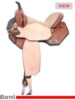 Circle Y barrel saddle Sarah Rose Coastal Rose 1404