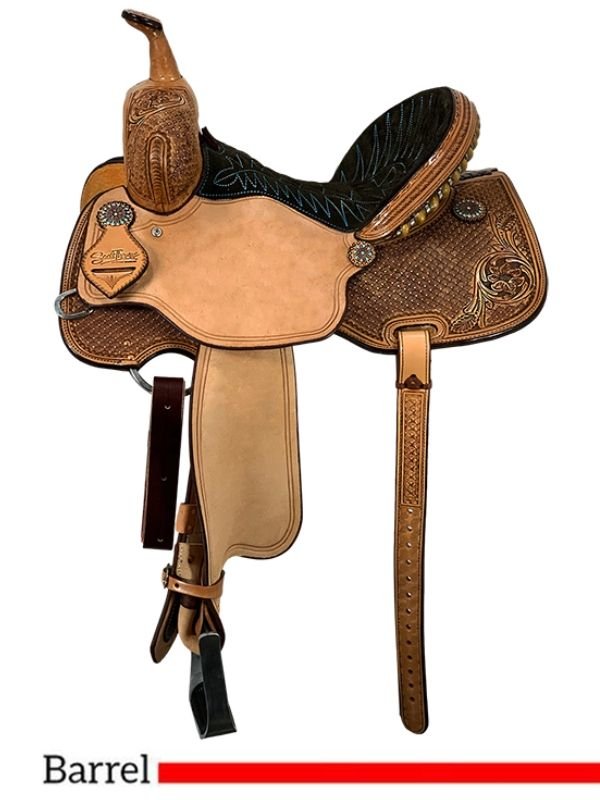 scott-thomas-barrel-saddle-br700-5 Scott Thomas barrel racer saddle western 14 to 17 inch BR700 - Image 1