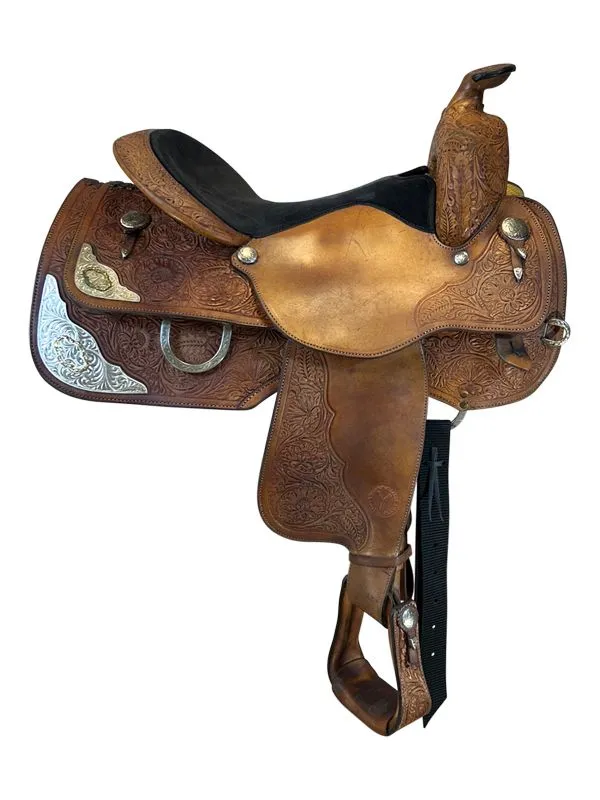 15-5inch-used-circle-y-show-saddle-39 Used Circle Y Show Saddle - Image 1