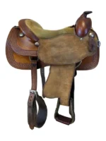 16 Inch Used All About The Horse Reining Saddle - Image 4