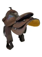 16 Inch Used Bar J Tack Reining Saddle - Image 2