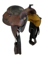 16 Inch Used Bar J Tack Reining Saddle - Image 3