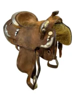 16 Inch Used Blue Ribbon Show Saddle - Image 4