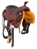 16 Inch Used C.W. Wiley Reining Saddle - Image 4
