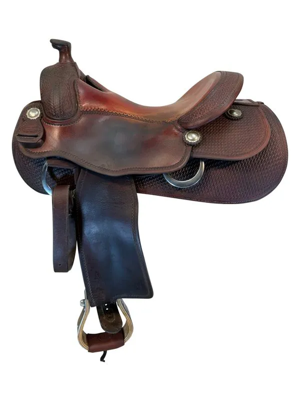 16-inch-used-pards-western-shop-reining-saddle-wide-tree-19 16 Inch Used Pards Western Reining Saddle - Image 1