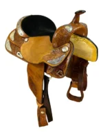 16inch Used Tex Tan Show Saddle - Image 3