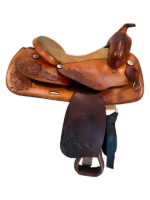 16 Inch Used TexTan Reining Saddle - Image 4