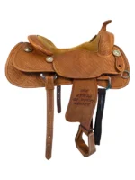 17inch Used Bobs Customs Reining Saddle - Image 2