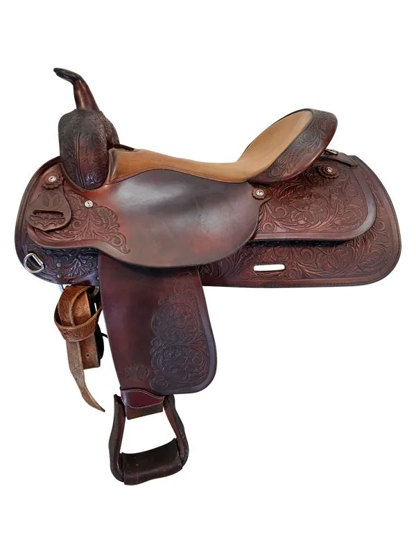 17-inch-used-circle-y-show-saddle-3604-26 Used 17 Inch Circle Y Trail Saddle - Image 1